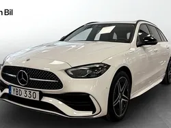 Vit Begagnad 2023 Mercedes C300e AMG line Kombi | 459 900 kr (Marknadspris)