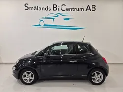 Svart Begagnad 2016 Fiat 500 Lounge Halvkombi | 79 900 kr (Marknadspris)