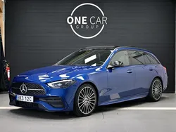 Blå Begagnad 2021 Mercedes C220 AMG Kombi | 448 900 kr (Dyr)