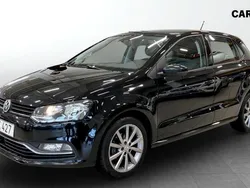Svart Begagnad 2017 VW Polo Halvkombi | 84 900 kr (Bra pris)