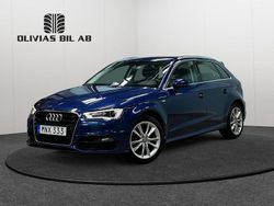 Blå Begagnad 2016 Audi A3 Sportback Halvkombi | 159 400 kr (Marknadspris)