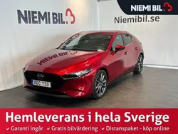 Röd Begagnad 2020 Mazda 3 Halvkombi | 249 900 kr (Marknadspris)