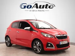 Röd Begagnad 2015 Peugeot 108 Halvkombi | 64 500 kr (Marknadspris)
