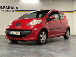 Röd Begagnad 2007 Peugeot 107 Halvkombi | 15 500 kr (Marknadspris)