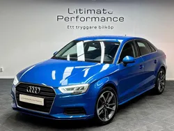 Blå Begagnad 2018 Audi A3 Sedan | 199 000 kr (Marknadspris)