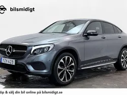 Grå Begagnad 2017 Mercedes GLC220 Exclusive Sportkupé | 374 900 kr (Marknadspris)