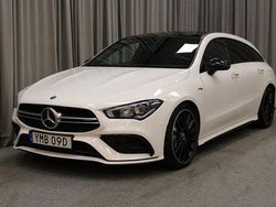 Vit Begagnad 2019 Mercedes CLA35 AMG Shooting Brake AMG Kombi | 398 000 kr