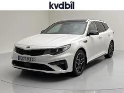 Vit (vit metallic) Begagnad 2019 Kia Optima GT-Line Kombi | 204 800 kr (Marknadspris)