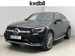 Svart (svart metallic) Begagnad 2020 Mercedes GLC220 AMG line Sportkupé | 444 800 kr (Bra pris)