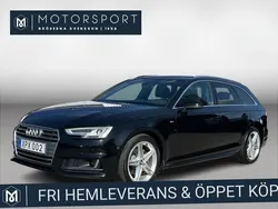 Svart (svart metallic) Begagnad 2017 Audi A4 S-Line Kombi | 249 900 kr (Dyr)