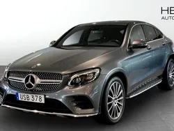 Grå (grey) Begagnad 2018 Mercedes GLC350 AMG line Sportkupé | 399 900 kr (Marknadspris)