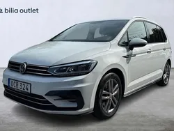 Vit Begagnad 2018 VW Touran R-line Minibuss | 229 900 kr (Bra pris)