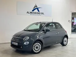 Grå Begagnad 2018 Fiat 500 Lounge Halvkombi | 69 900 kr (Marknadspris)