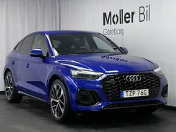 Blå Begagnad 2021 Audi Q5 Sportback S-Line SUV | 425 900 kr (Bra pris)