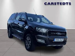 Svart Begagnad 2017 Ford Ranger Wildtrack Pickup | 244 800 kr (Marknadspris)