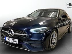 Mörkblå (blue) Begagnad 2021 Mercedes C220 AMG Sedan | 349 900 kr (Bra pris)