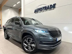 Grå Begagnad 2019 Skoda Kodiaq SportLine SUV | 329 900 kr (Lite dyr)