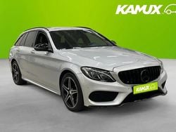 Silver/grå Begagnad 2017 Mercedes C220 AMG Kombi | 208 700 kr (Marknadspris)