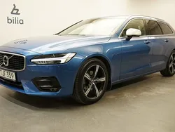 Blå Begagnad 2017 Volvo V90 R-Design Kombi | 319 900 kr (Marknadspris)