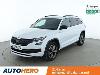 Vit Begagnad 2019 Skoda Kodiaq SportLine SUV | 339 000 kr (Marknadspris)