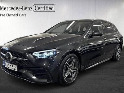 Grå Begagnad 2023 Mercedes C300 AMG line Kombi | 435 900 kr