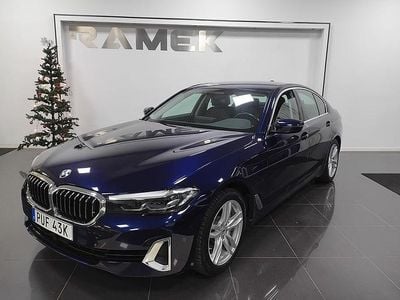 Begagnad BMW 530e Luxury Line 184 HK (135 kW) 2020 Blå Sedan