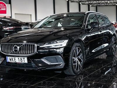 Svart Begagnad 2021 Volvo V60 Inscription Kombi | 279 500 kr (Superpris)
