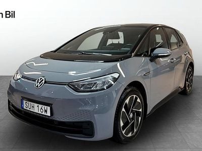 Begagnad VW ID.3 Pro Performance 150 kW (204 HK) 2021 Moonstone grey black Halvkombi