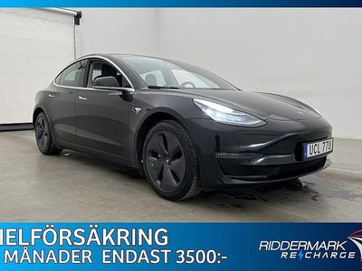 Begagnad Tesla Model 3 Standard Range Plus 239 kW (325 HK) 2019 Svart Sedan
