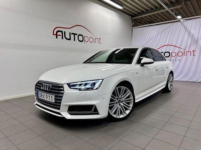Begagnad Audi A4 S-Line 190 HK (139 kW) 2018 Vit Sedan