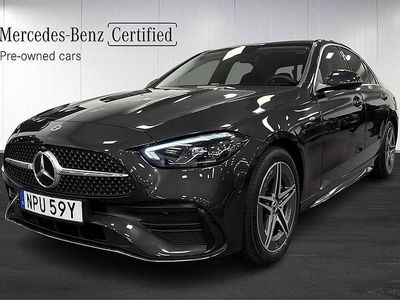 Grå Begagnad 2025 Mercedes C300e AMG Sedan | 509 000 kr (Superpris)