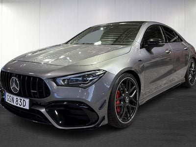 Svart Begagnad 2023 Mercedes CLA45 AMG AMG Sedan | 589 500 kr (Marknadspris)