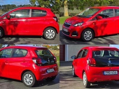 Begagnad Peugeot 108 69 HK (50 kW) 2014 Röd Halvkombi