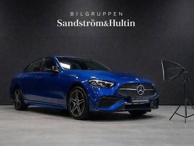 Begagnad Mercedes C300 AMG 313 HK (230 kW) 2022 Spectralblå metallic Sedan