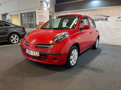 Begagnad Nissan Micra 81 HK (59 kW) 2007 Röd Halvkombi