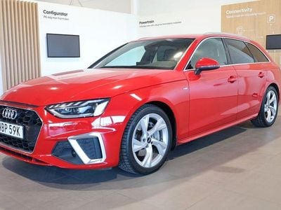 Begagnad Audi A4 S-Line 204 HK (150 kW) 2021 Röd Kombi