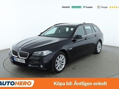 Svart Begagnad 2015 BMW 520 Kombi | 154 000 kr (Marknadspris)
