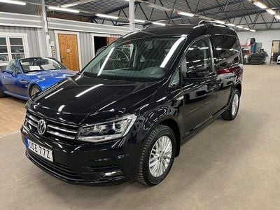 Svart Begagnad 2019 VW Caddy Minibuss | 189 900 kr (Dyr)