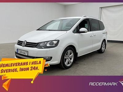 Vit Begagnad 2016 VW Sharan GT Minibuss | 209 800 kr (Lite dyr)