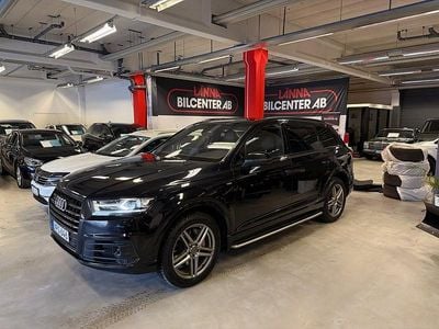 Begagnad Audi Q7 S-Line 272 HK (200 kW) 2016 Svart metallic pärleffekt SUV