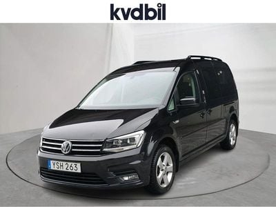 Begagnad VW Caddy Maxi Life Life 150 HK (110 kW) 2018 Svart Minibuss