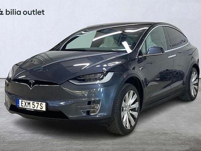 Grå Begagnad 2019 Tesla Model X SUV | 399 900 kr (Marknadspris)