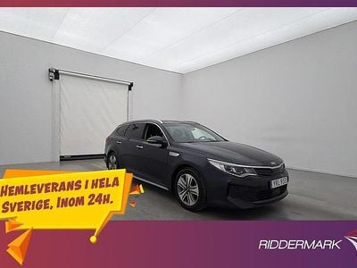 Begagnad Kia Optima Hybrid Sport 2018 Blå Sedan
