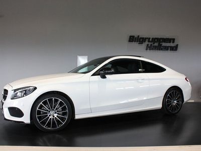 begagnad Mercedes C220 d Coupé AMG Night 4M Pano Navi Drag Värm