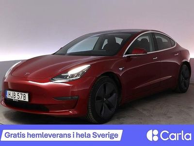 Begagnad Tesla Model 3 Long Range AWD 366 kW (498 HK) 2019 Röd Sedan