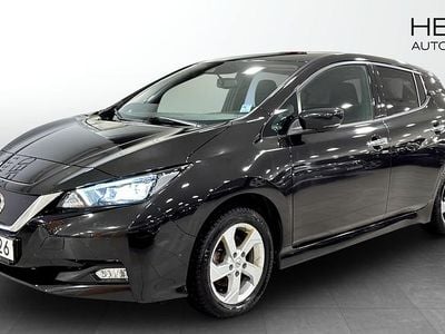 Svart Begagnad 2021 Nissan Leaf N-Connecta Halvkombi | 189 900 kr (Bra pris)