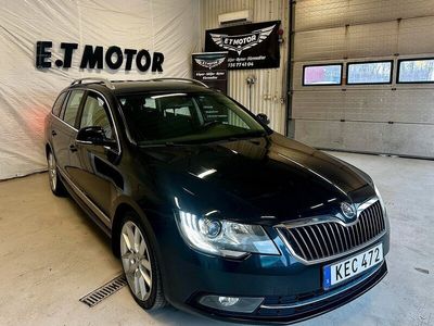 begagnad Skoda Superb Kombi 2.0 TDI Euro 5 DSG 170 hk Nybes Drag