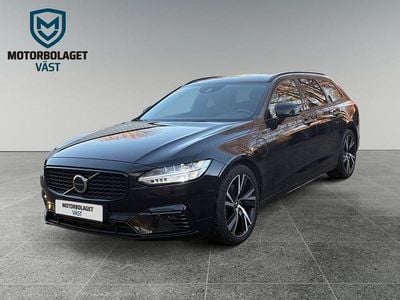 Begagnad Volvo V90 R-Design 340 HK (250 kW) 2021 Svart Kombi