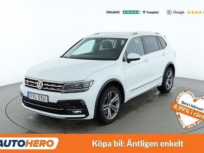 Vit Begagnad 2018 VW Tiguan Allspace R-line SUV | 265 000 kr (Bra pris)