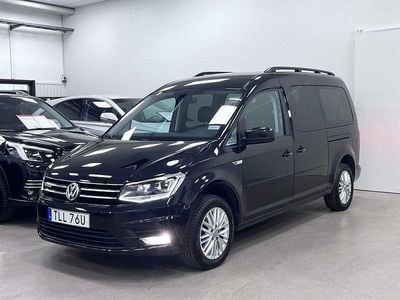 Svart Begagnad 2019 VW Caddy Maxi Life Life Minibuss | 229 900 kr (Lite dyr)